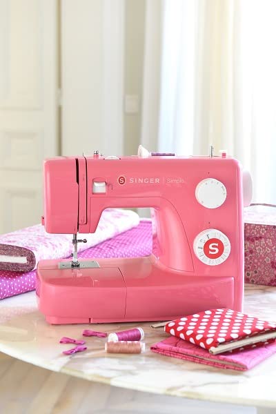 Singer Simple 3223 Automatic Zig Zag Electric Sewing Machine With 23 Built In Stitches Pink 3939