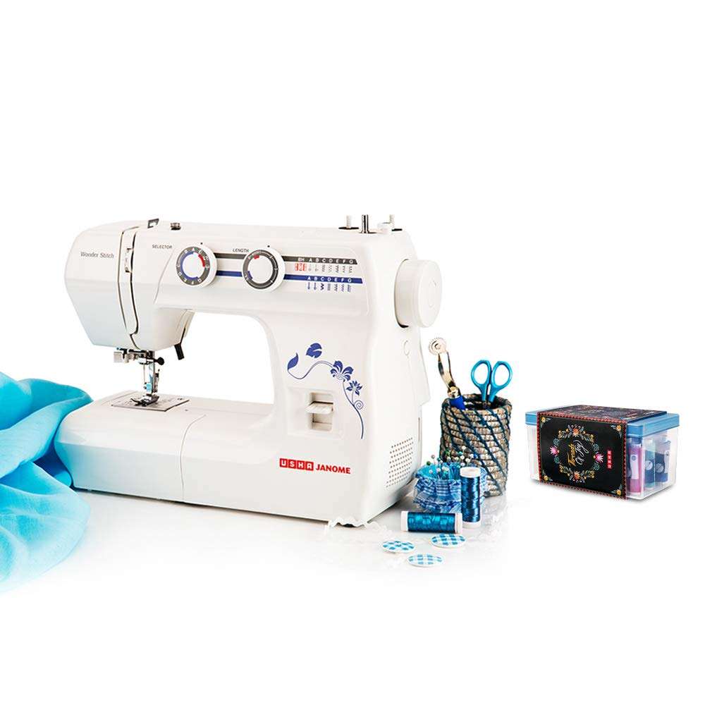 Usha Janome Wonder Stitch Automatic Zig-Zag Electric Sewing Machine